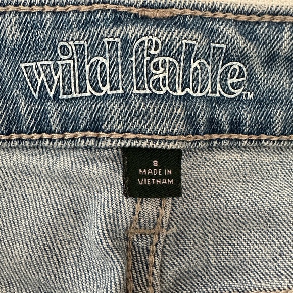 Wild Fable Loose Fit Distressed Jeans High Rise Denim Size 8 - Picture 4 of 9